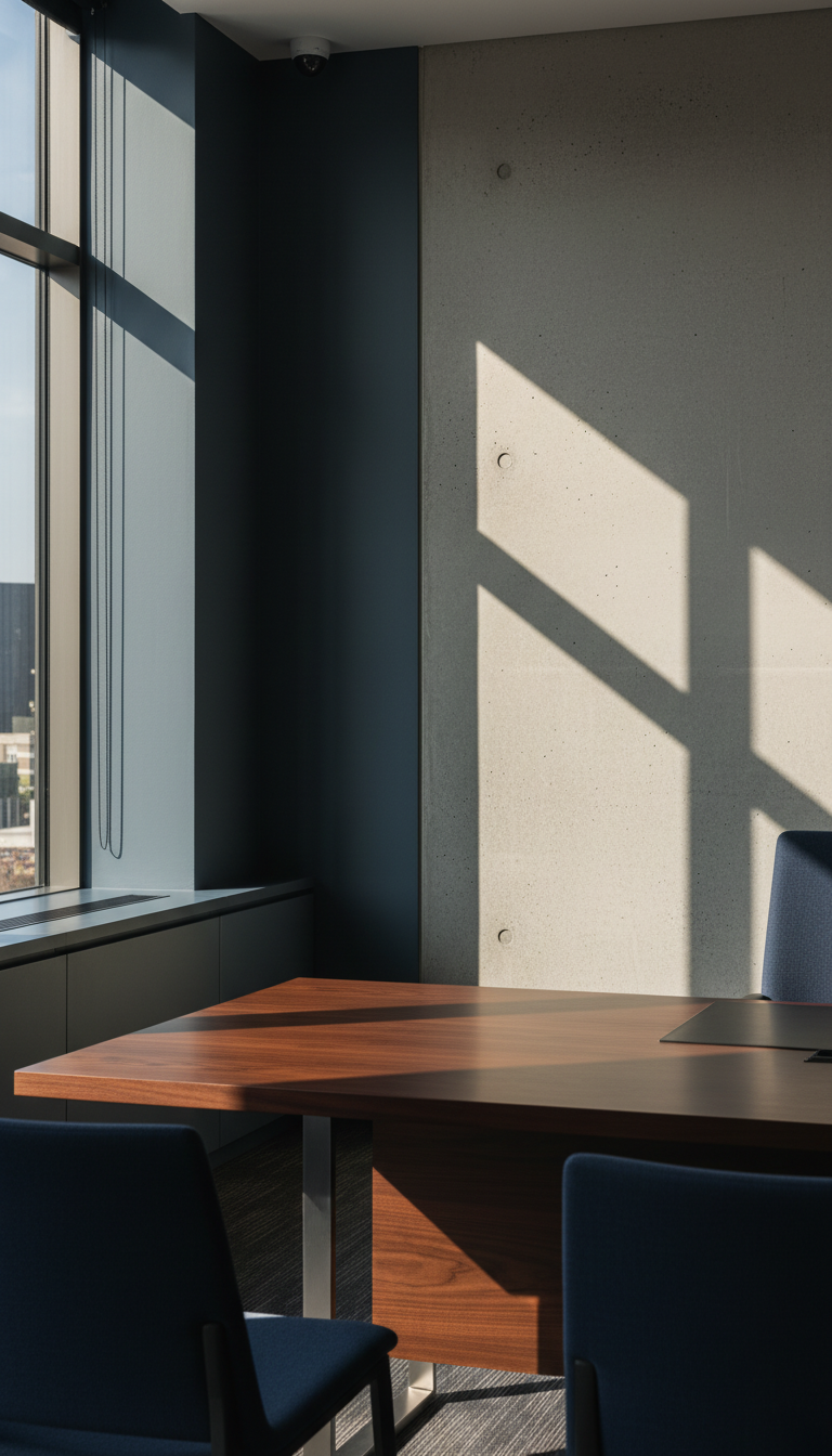 Professional courthouse exterior with modern architecture